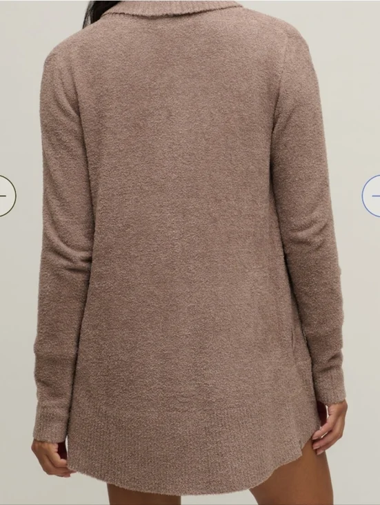 Barefoot Dreams• Cozychic Lite Lounge Open-Front Cardigan - Light Mauve. Sz S - Picture 2 of 12